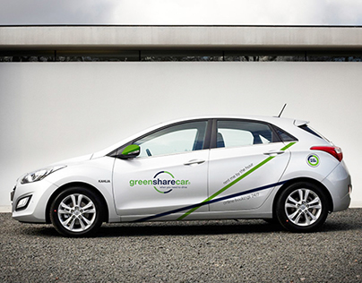 Green Share Car - Vehicle signage concept.