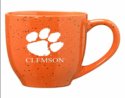 Clemson Speckled Orange Mug Classicgolfofthecarolinas