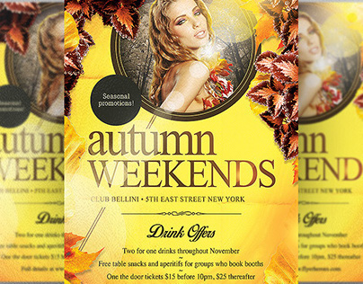 Autumn Weekends Flyer Template