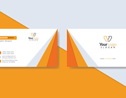 simple neat and clean business card