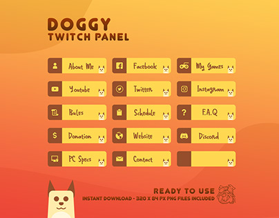 Twitch Panel Dog