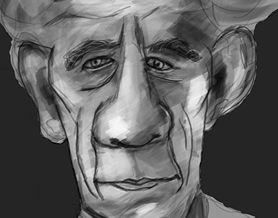 Ian McKellen Caricature