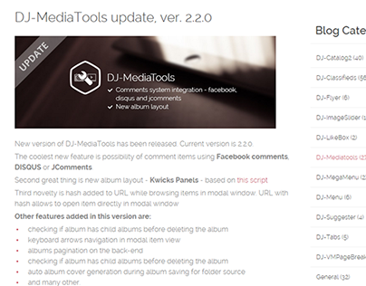 New update of DJ-MediaTools extension