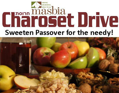 Masbia Soup Kitchen Network Charoset Drive