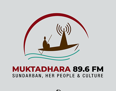 Muktadhara 89.6 FM logo design