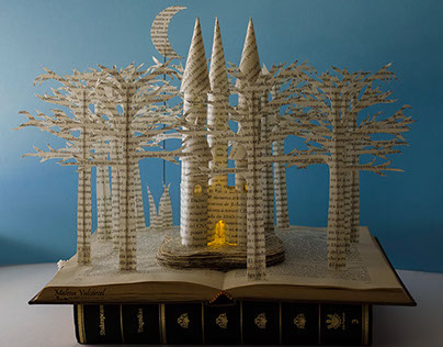 Fairytale Castle Book Sculpture