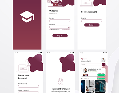 School app UI design