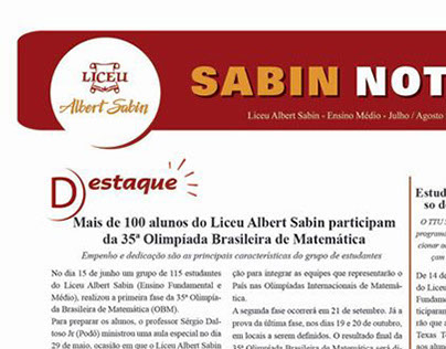 Jornal Liceu Albert Sabin