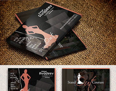 Stand Out - fashion designer - business card