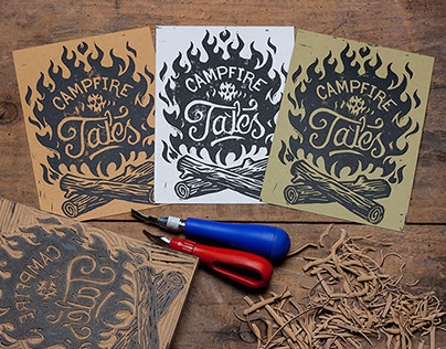 Campfire Tales - Block Print