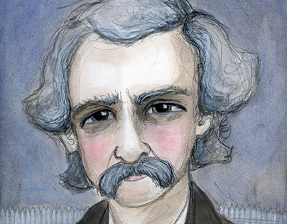 Mark Twain, A Illustrated Writers Portrait 