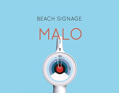 MALO - beach signage 