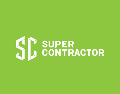 Supercontractor logo design