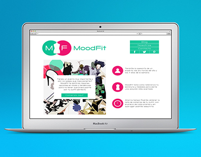 MoodFit landing page - Startup Weekend