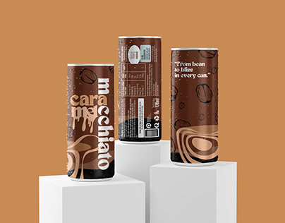Caffe Latte & Caramel Macchiato Can Pakaging.