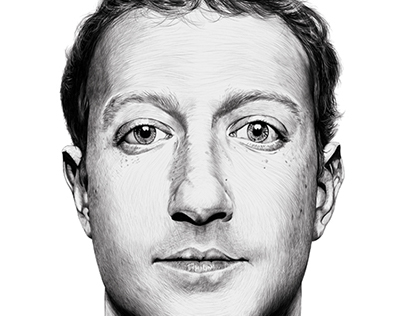 Mark Zuckerberg: Digital Drawing