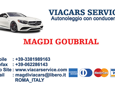 Italian car center card