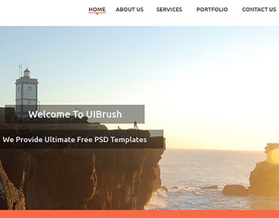 UIBrush Multi-Purpose Web Design PSD Template - Freebie