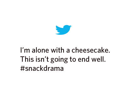 ALONE WITH A CHEESECAKE