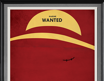 One Piece - wanted - minimal poster 