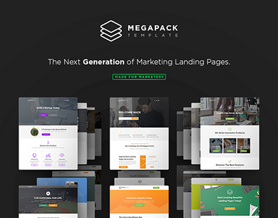 MEGAPACK – Landing Pages Pack + PixFort Page Builder
