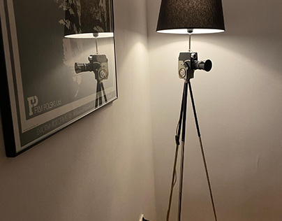 Camera Lamp, handmade by Lampassion