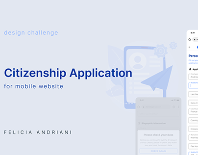 Citizenship Application for Mobile Website