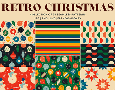 Retro Christmas Patterns