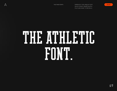 THE ATHLETIC FONT.
