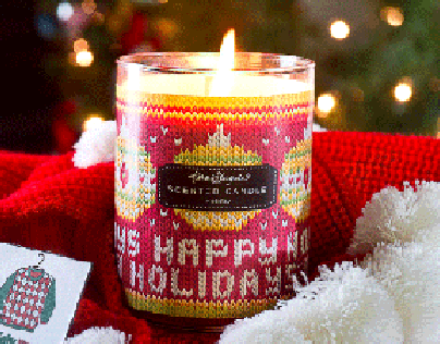 Ugly Sweater Holiday Candles - Ganz