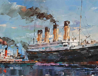 RMS OLYMPIC Series OCEAN LINERS & FINE ART part #3