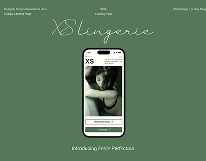 Lingerie Webdesign Landing page