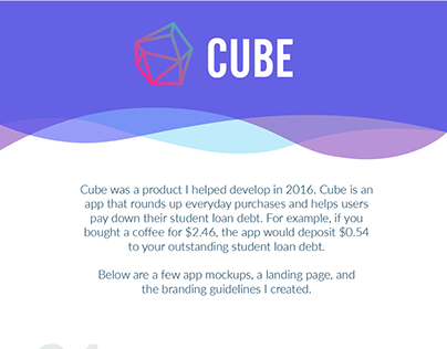 Cube Branding and Landing Page