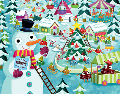 Christmas advent calendar // Hershey Company, USA-CA