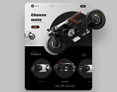 Дизайн сайта мотоциклов