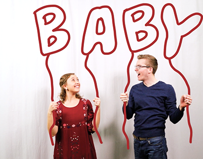 Rotoscoped Baby Announcement