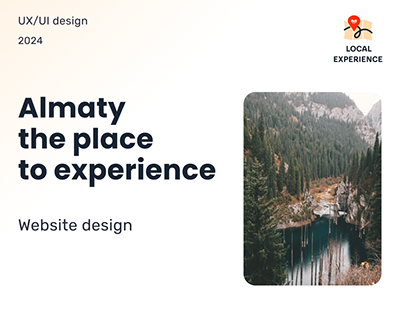 Website design for project Local experience