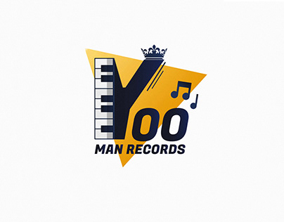 yoo maan records logo design