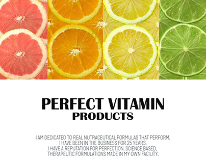 Perfect Vitamin Products - nutraceutical formulas that
