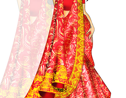 bengali drape saree