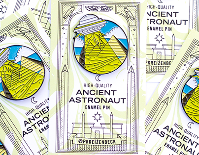 Ancient Astronaut Enamel Pin