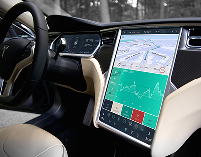 Tesla Car UI (user interface) Concept Model S Redesign