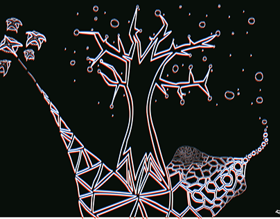 Geometric Space Tree Illustration