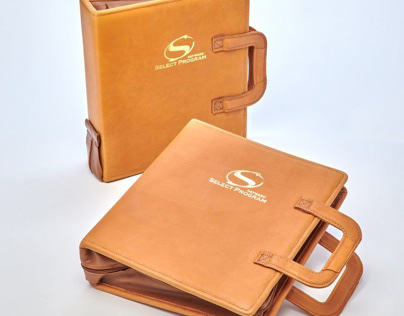 Custom Leather Handle Binder by Sneller