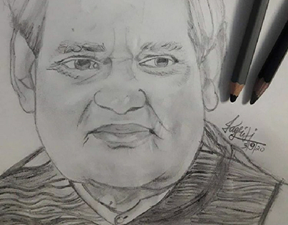A.P.J. Abdul Kalam Pencil Sketch, Drawing, Realistic Art