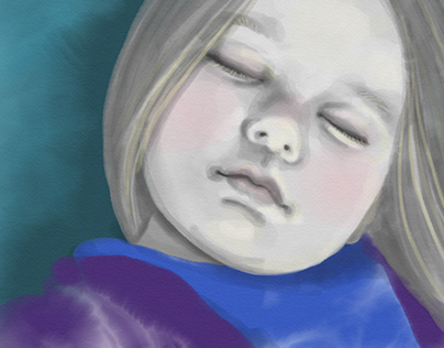 Baby's Watercolor Portrait