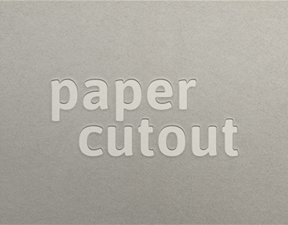 Paper Cutout Text Effect