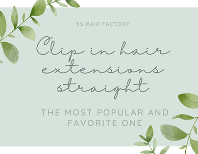 Clip in hair extensions straight