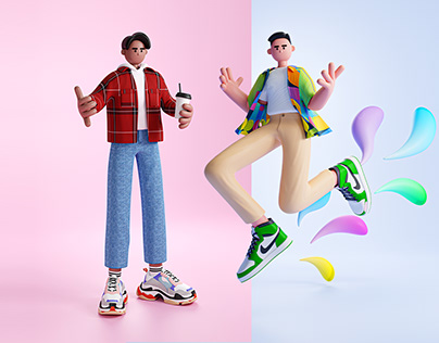Modern people | 3D character