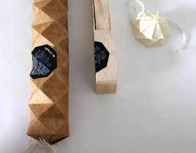 Origami packaging for Sushi products